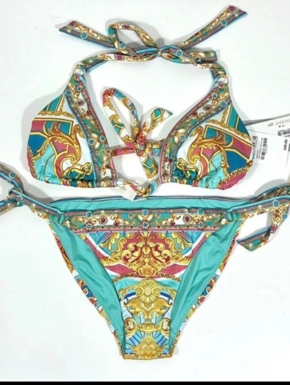 BUNDLE Camilla Underwire Bikini Top Pink & Blue